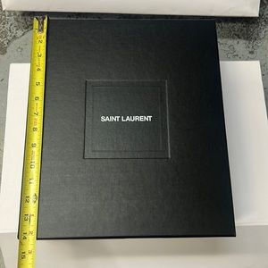 SAINT LAURENT empty ladies shoe box.